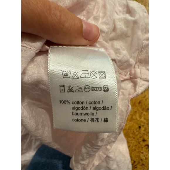 Ro's Garden Dress Anthropologie Tiered pastel floral 100% cotton maxi sun XS - Picture 11 of 13